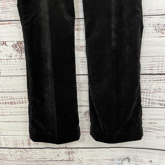 Coldwater Creek Black Faux Suede Trouser Fit Pants NWOT - Picture 3 of 16